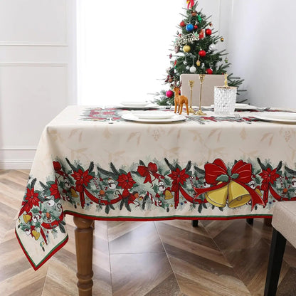 Toalha de Mesa de Natal com Estampas Natalinas