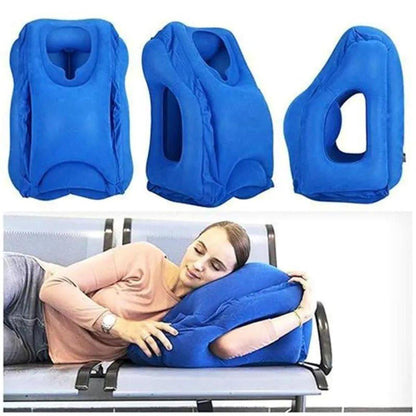 Travesseiro de Dormir Inflável Saintelle - Conforto Portátil para Viagens