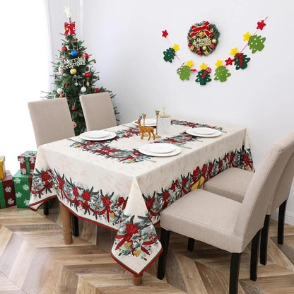 Toalha de Mesa de Natal com Estampas Natalinas