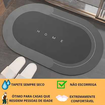 Tapete Mágico Antiderrapante Ultra Absorvente para Banheiro e Casa