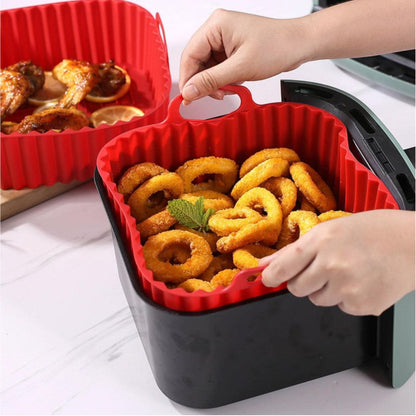 Bandeja de silicone quadrada para airfryer