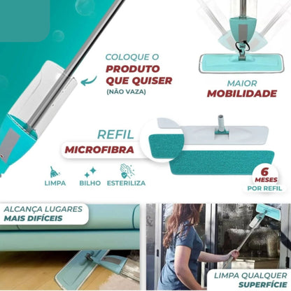 Rodo Inteligente Mop Spray 360°