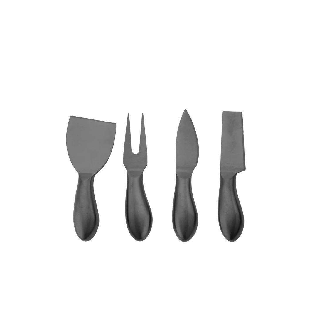 Kit para Queijos em Aço Inoxidável - Utensílios Elegantes