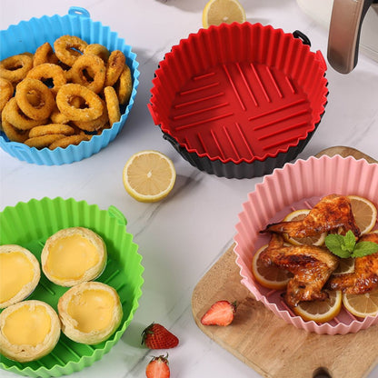 Bandeja de silicone redonda para airfryer