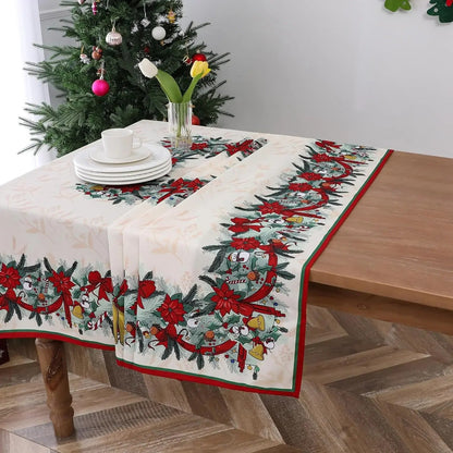 Toalha de Mesa de Natal com Estampas Natalinas