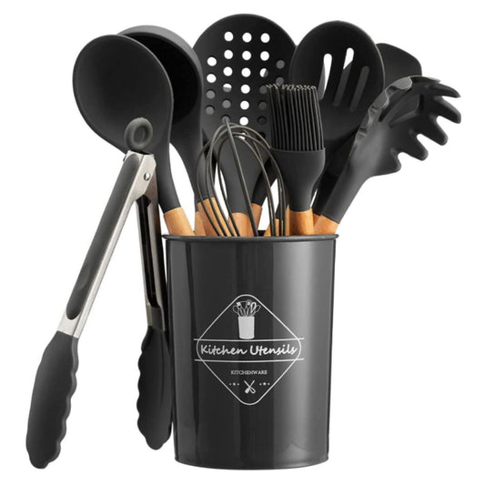 Super Kit Utensílios de Cozinha em Silicone com 12 Peças.