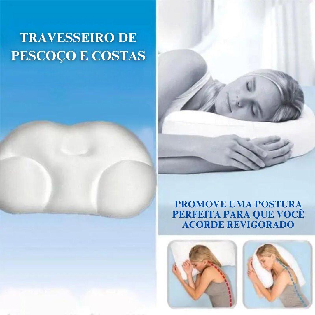 Travesseiro Ergonômico Oval de Espuma Premium Saintelle