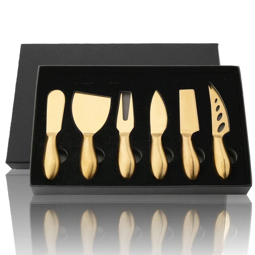 Kit para Queijos em Aço Inoxidável - Utensílios Elegantes