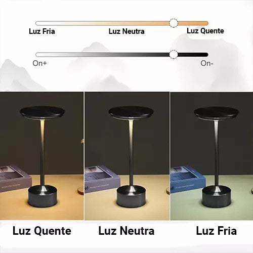 Luminária de Mesa Led Touch - Caandeiro Nórdico