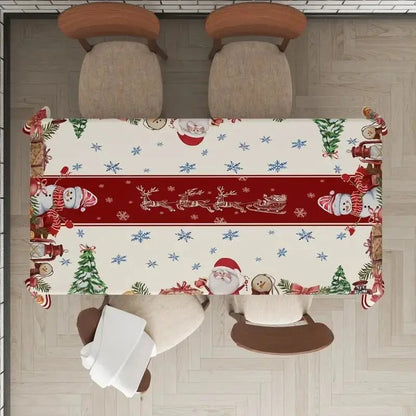 Toalha de Mesa de Natal com Estampas Natalinas