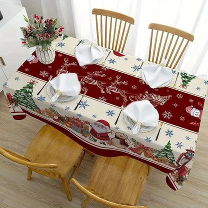 Toalha de Mesa de Natal com Estampas Natalinas