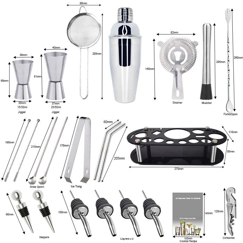 Kit Bartender/Caipirinha - 22Pcs