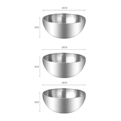 Kit Tigela em Aço Inox Premium Bowls