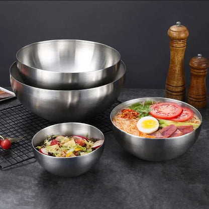 Kit Tigela em Aço Inox Premium Bowls