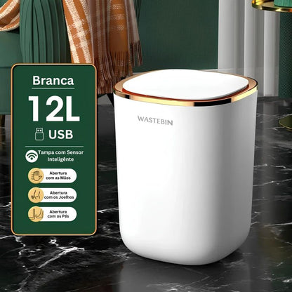 Lixeira Automática com Sensor Inteligente 12L - Visão Decor