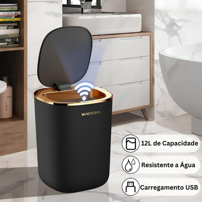 Lixeira Automática com Sensor Inteligente 12L - Visão Decor