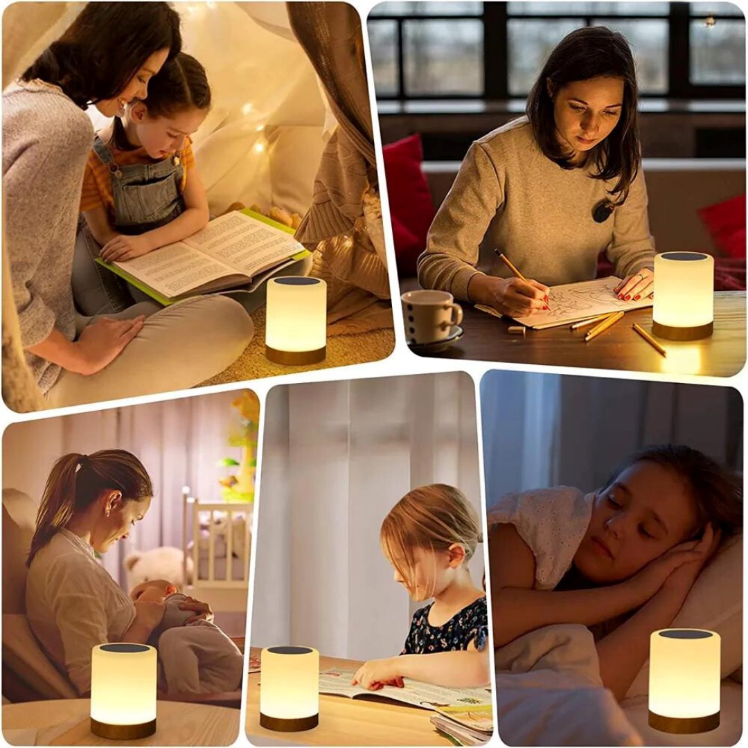 Luminária de Mesa LED Touch Saintelle - Iluminação Elegante e Portátil